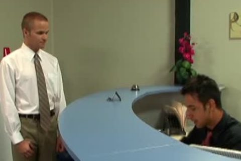 lusty blond homosexual receives banged In The Office