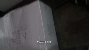 An excellent delivery boy live casting in van