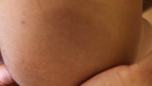 skinny girl with a taut body enjoys pooper and balls worship