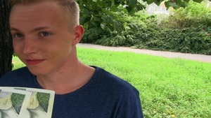 Outdoor POV nail with a wang-crazed twink chick