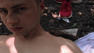 vehement outdoor anal with a curly anus teen