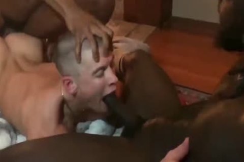 Smoking slutty raw Interracial bunch bang