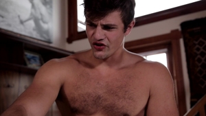 Next Door Raw: Hairy Leo Luckett jerking Charlie Pattinson