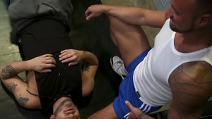 MenOver30 - Gay Michael Roman tongue kissing