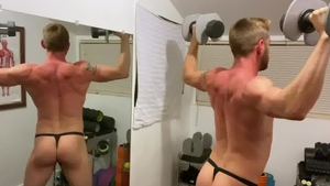 FalconStudios.com: Johnny Ford wearing underwear pumping