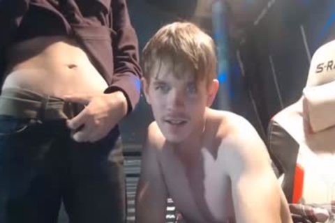 The Blond One Sucks The weenie Of A daddy In Live And They Masturbate