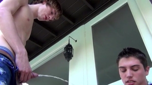 Ashton & Riley Piss poke - Ashton Ryan & Riley Michaels