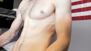 Activeduty - Muscle blond hair Brandon agrees to sex scene