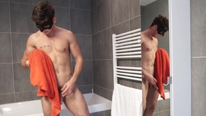 Maskurbate: Andrew Lewix got slammed hard scene