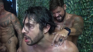 RawDads.com - Sean , Sean Duran next to Silver Steele