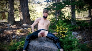 pushing My humongous ramrod Into My Own ass In The Forest For A pleasure Day Of Self-pounding Myself raw Till I Creampie.