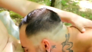 AlternaDudes: Tattooed Israel Oka sucking Kit Coda balls