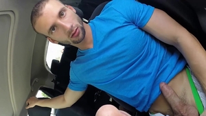 GayRoom: Davey Anthony licks Antonio Paul on the backseat