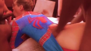 This Little Spider Can really Take Some raw penises -- gangbang [PART two]