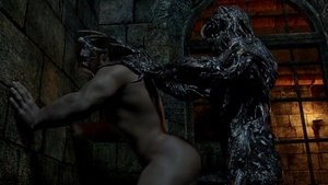 Evil hentai nailed rough