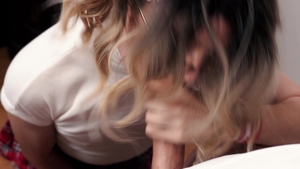 Femboyish: Caucasian Cutie Swallows Cumshot