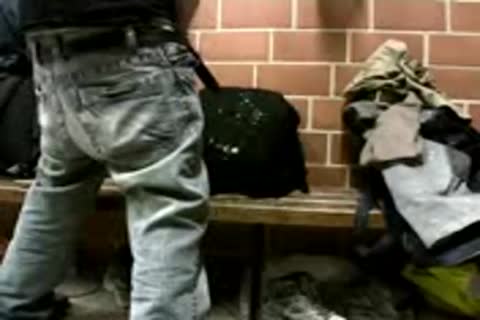 Kroussibo in public locker room #1/3 with SelfSuck and sperm